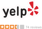 Yelp Reviews 3.5 Star Rating Out Of 74 Reviews